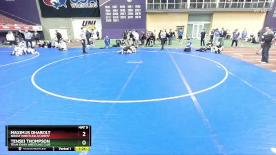 144 lbs Semifinal - Tensei Thompson, Team Idaho Wrestling Club vs Maximus Dhabolt, Sebolt Wrestling Academy