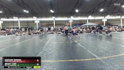 92 lbs Round 3 (4 Team) - Zackary Rowan, Middleton Wrestling Club vs Brody Cain, Big Cat Wrestling