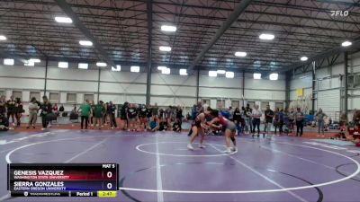 116 lbs Round 3 - Sierra Gonzales, Eastern Oregon University vs Genesis Vazquez, Washington State University