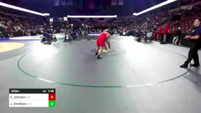 220 lbs Round Of 32 - Emilio Johnson, Oakdale (SJ) vs Jose Zendejas, La Quinta (SS)