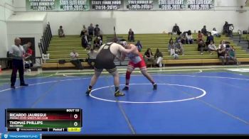 285 lbs Cons. Round 3 - Thomas Phillips, Rio Hondo vs Ricardo Jauregui, Fresno State Wrestling Club