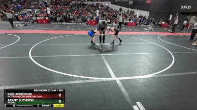 100 lbs Champ. Round 1 - Reid Anderson, Milton Monsters Wrestling Club vs Brant Suchocki, Merrill