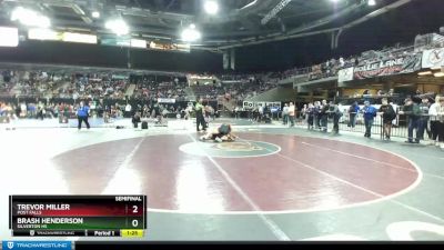 220 lbs Semifinal - Brash Henderson, Silverton HS vs Trevor Miller, Post Falls