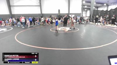 67 lbs Cons. Round 3 - Marcus Pettis, Team Aggression Wrestling Club vs Darren Loomis, NWWC