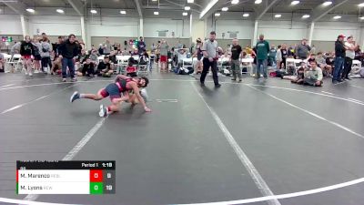 96 lbs Round 7 (10 Team) - Mason Lyons, River City Wrestling vs Matthew Marenco, Rebellion