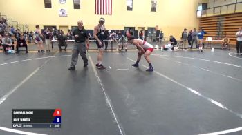 74 kg Semifinal - Dan Vallimont, NYAC vs Nick Wanzek, Minnesota Storm