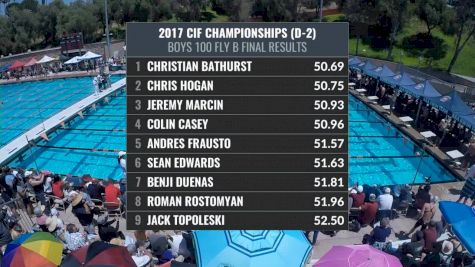 CIF-SS Div. 2 Boys 100 Butterfly A-Final
