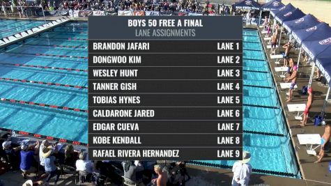 CIF-SS Div. 4 Boys 50 Freestyle A-Final