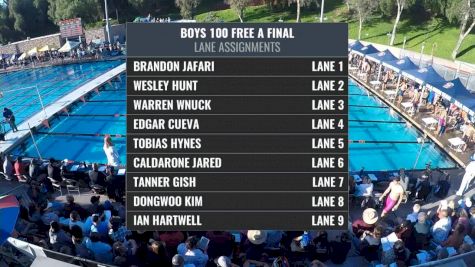 CIF-SS Div. 4 Boys 100 Freestyle A-Final