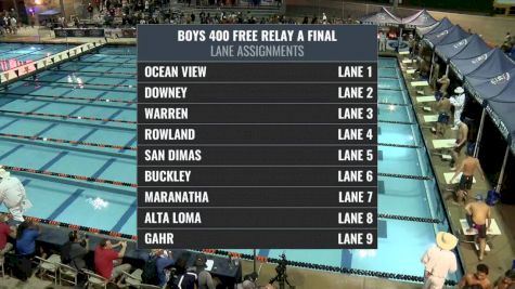 CIF-SS Div. 4 Boys 400 Freestyle Relay A-Final