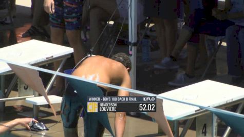 CIF-SS Div. 2 Boys 100 Backstroke A-Final