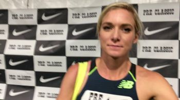 Emma Coburn ran a solo race, finishes just 0.3s off American record