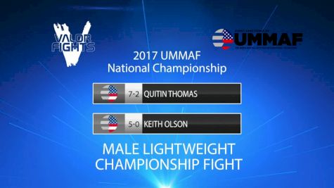 Keith Olson vs. Quitin Thomas: 2017 UMMAF National Championships Full Replay