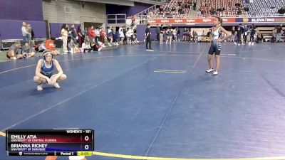 101 lbs Round 2 - Emilly Atia, University Of Central Florida vs Brianna Richey, University Of Dubuque