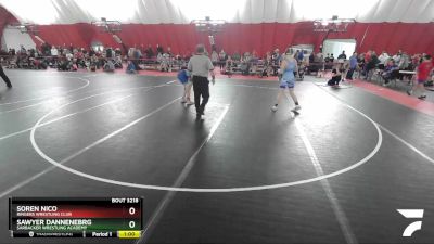 136 lbs Semifinal - Sawyer Dannenebrg, Sarbacker Wrestling Academy vs Soren Nico, Ringers Wrestling Club