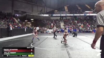 85 lbs Quarterfinal - Hollis Hebert, El Dorado vs Racey Schaffer, Great Bend