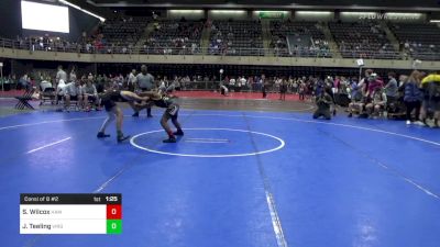 110 lbs Consi Of 8 #2 - Sincere Wilcox, Hammonton vs Jonathan Teeling, Virginia Beach