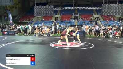 117 lbs Cons 32 #1 - Andi Stephensen, Utah vs Sydney Stifter, Missouri