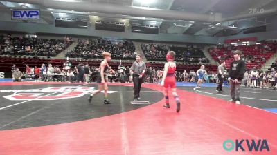 84 lbs Round Of 16 - Sawyer Shaffer, Caney Valley Wrestling vs Maddox Hancock, Skiatook Youth Wrestling