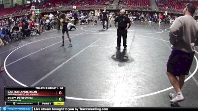 80 lbs 3rd Place Match - Riley Pedersen, GI Grapplers vs Easton Anderson, Nebraska Wrestling Academy