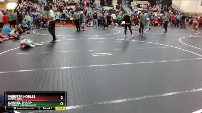 38/41 Semifinal - Gabriel Sharp, Reverence Wrestling Club vs Webster Nobles, Coastal Elite