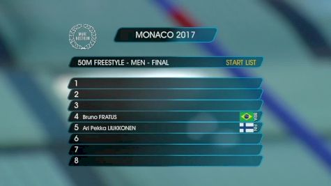 Monaco Men's 50m Free Final