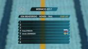 Monaco Women's 50m Breast Final