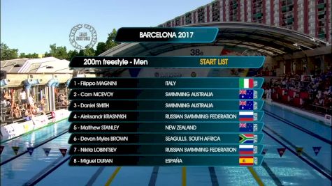 Barcelona Men's 200m Free Final