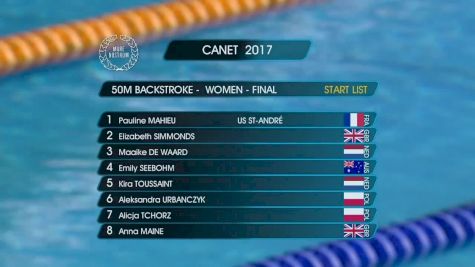 Canet Women's 50m Back Final