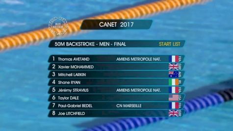 Canet Men's 50m Back Final