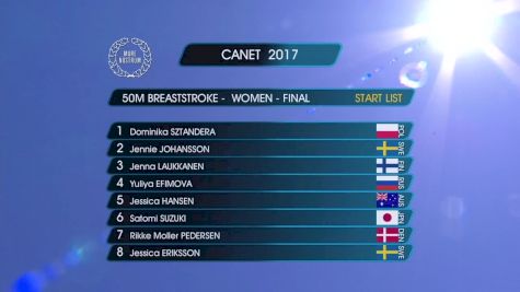 Canet Women's 50m Breast Final