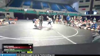 85 lbs Round 2 (3 Team) - Nate Manos, Eastside Youth Wrestling vs Jonah Finlay, Team Bear Wrestling Club Red