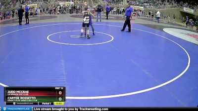 98 lbs Champ. Round 1 - Judd McCrae, La Grande Mat Club vs Carter Rossetto, Legacy Elite Wrestling Club