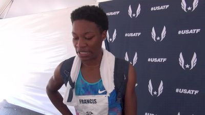 Former Oregon Duck Phyllis Francis had flashbacks when watching this year's NCAA 4x4