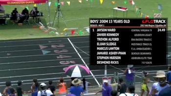 Ms Boy's 200m, Round 2 Heat 1 - Age age 13