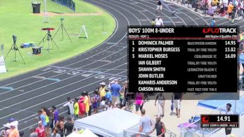 Boy's 100m, Round 2 Heat 1