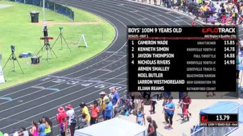 Elementary Boy's 100m, Round 2 Heat 1 - Age age 9