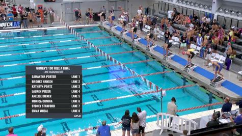 Austin Sectionals |Women 100m Freestyle A-Final