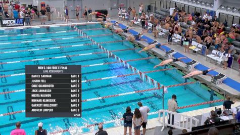 Austin Sectionals | Men 100m Freestyle E-Final