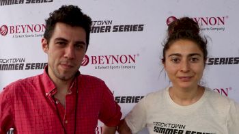 Alexi Pappas and Jeremy Teicher explain their film TrackTown at Summer Series NYC