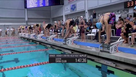 Austin Sectionals | Women 200m Free Relay Heat 2