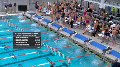 Austin Sectionals |Men 200m Medley Relay Heat 1