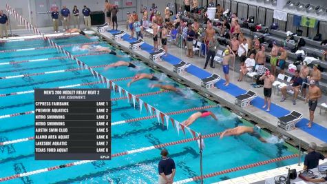 Austin Sectionals |Men 200m Medley Relay Heat 2