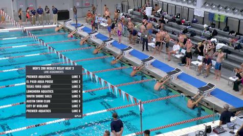 Austin Sectionals |Men 200m Medley Relay Heat 3