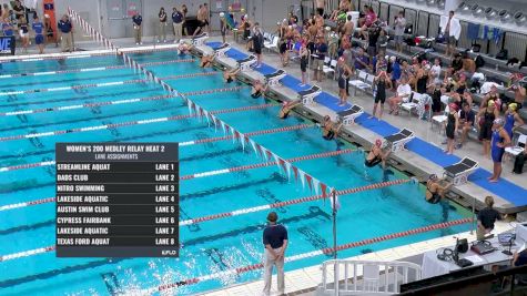 Austin Sectionals | Women 200 Medley Relay Heat 2