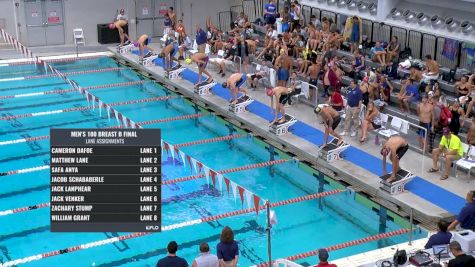 Austin Sectionals | Men 100m Breaststroke B-Final