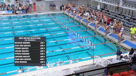 Austin Sectionals | Men 400m Free Relay Heat 2