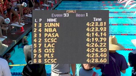 Junior Olympics | Girls 11-12 - 400m Freestyle Relay Final Heat 2