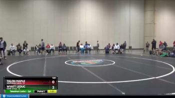 123 lbs Round 3 (6 Team) - Talon Maple, Southside Mafia vs Wyatt Leduc, Kame Style