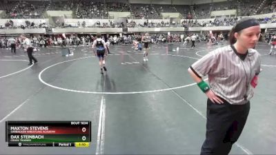 112 lbs Cons. Round 4 - MAXTON STEVENS, Sarbacker Wrestling Academy vs Dax Steinbach, Crass Trained